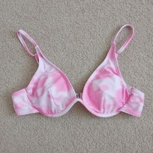 Shein Tie dye Pink Bikini Top